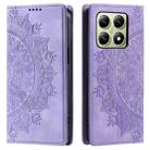 For Xiaomi 14T Pro Totem Embossed Magnetic Leather Phone Case(Purple) - 2