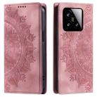For Xiaomi 15 Totem Embossed Magnetic Leather Phone Case(Rose Gold) - 2