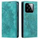 For Xiaomi 15 Totem Embossed Magnetic Leather Phone Case(Green) - 2