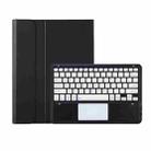 For Honor MagicPad 2 12.3 AH22-A Ultra-thin Detachable Bluetooth Keyboard Leather Tablet Case with Touchpad(Black White) - 1