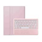 For Honor MagicPad 2 12.3 AH22 Ultra-thin Detachable Bluetooth Keyboard Leather Tablet Case(Pink White) - 1