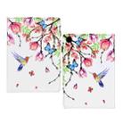 For Samsung Galaxy Tab A9 Painted Pattern Leather Tablet Case(Flowers Bird) - 3