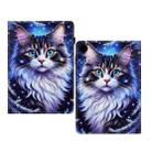 For Samsung Galaxy Tab A9 Painted Pattern Leather Tablet Case(Tabby Cat) - 3