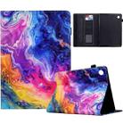 For Samsung Galaxy Tab A9+ Painted Pattern Leather Tablet Case(Marble) - 1