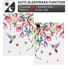 For Samsung Galaxy Tab A9+ Painted Pattern Leather Tablet Case(Flowers Bird) - 3