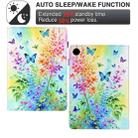 For Samsung Galaxy Tab A9+ Painted Pattern Leather Tablet Case(Colorful Flowers) - 3