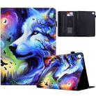 For Samsung Galaxy Tab S6 Lite 2020 Painted Pattern Leather Tablet Case(Star Wolf) - 1