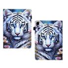 For Samsung Galaxy Tab A 10.1 2019 Painted Pattern Leather Tablet Case(White Tiger) - 3