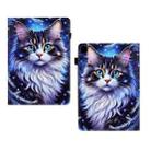 For Samsung Galaxy Tab A 10.1 2019 Painted Pattern Leather Tablet Case(Tabby Cat) - 3