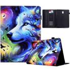 For Samsung Galaxy Tab A 10.5 Painted Pattern Leather Tablet Case(Star Wolf) - 1