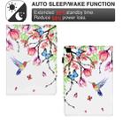 For Samsung Galaxy Tab S5e Painted Pattern Leather Tablet Case(Flowers Bird) - 3