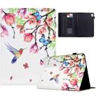 For iPad 10.9 2022 Painted Pattern Leather Tablet Case(Flowers Bird) - 1