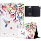 For iPad 9.7 2017 Painted Pattern Leather Tablet Case(Flowers Bird) - 1