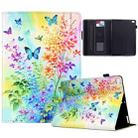 For iPad 9.7 2017 Painted Pattern Leather Tablet Case(Colorful Flowers) - 1