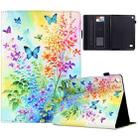 For Amazon Kindle Fire 7 2015 Painted Pattern Leather Tablet Case(Colorful Flowers) - 1