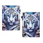 For Amazon Kindle Fire 7 2015 Painted Pattern Leather Tablet Case(White Tiger) - 3