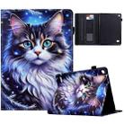 For Amazon Kindle Fire 7 2015 Painted Pattern Leather Tablet Case(Tabby Cat) - 1