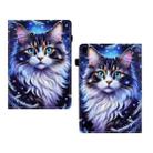 For Amazon Kindle Fire 7 2015 Painted Pattern Leather Tablet Case(Tabby Cat) - 3