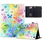 For Amazon Kindle Fire 7 2022 Painted Pattern Leather Tablet Case(Colorful Flowers) - 1