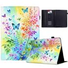 For Amazon Kindle Paperwhite 6 Painted Pattern Leather Tablet Case(Colorful Flowers) - 1