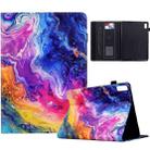 For Lenovo Tab M9 Painted Pattern Leather Tablet Case(Marble) - 1