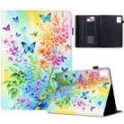 For Lenovo Tab Tab M11 Painted Pattern Leather Tablet Case(Colorful Flowers) - 1