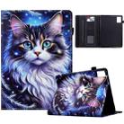 For Lenovo Tab Tab M11 Painted Pattern Leather Tablet Case(Tabby Cat) - 1