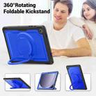 For Samsung Galaxy Tab A9+ Honeycomb Hybrid Tablet Case with Handle Holder & Strap(Dark Blue) - 2