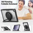 For Samsung Galaxy Tab A9+ Honeycomb Hybrid Tablet Case with Handle Holder & Strap(Transparent) - 2