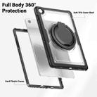 For Samsung Galaxy Tab A9+ Honeycomb Hybrid Tablet Case with Handle Holder & Strap(Transparent) - 3