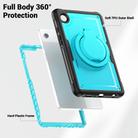 For Samsung Galaxy Tab A9 Honeycomb Hybrid Tablet Case with Handle Holder & Strap(Light Blue) - 3