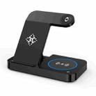 For Apple Watch B18 4 in 1 Mobile Phone / Earphone Universal Foldable Wireless Charger(Black) - 1