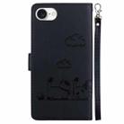 For iPhone SE 2024 Cute Cats RFID Leather Phone Case(Black) - 3