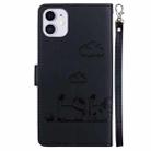 For iPhone 11 Cute Cats RFID Leather Phone Case(Black) - 3