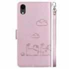 For iPhone XR Cute Cats RFID Leather Phone Case(Rose Gold) - 3