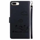 For iPhone 7 Plus / 8 Plus Cute Cats RFID Leather Phone Case(Black) - 3