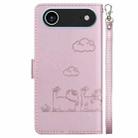 For iPhone 17 Air Cute Cats RFID Leather Phone Case(Rose Gold) - 3