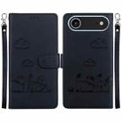 For iPhone 17 Air Cute Cats RFID Leather Phone Case(Black) - 1