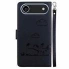 For iPhone 17 Air Cute Cats RFID Leather Phone Case(Black) - 3