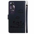 For OPPO A60 4G Cute Cats RFID Leather Phone Case(Black) - 3