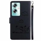 For OPPO A79 5G Global Cute Cats RFID Leather Phone Case(Black) - 3