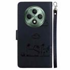 For OPPO Reno12 F 5G Cute Cats RFID Leather Phone Case(Black) - 3