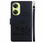 For OPPO K11x Cute Cats RFID Leather Phone Case(Black) - 3