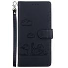 For OPPO Reno13 Pro Global Cute Cats RFID Leather Phone Case(Black) - 2
