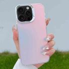 For iPhone 16 Pro Max Color Plating Discoloration PC Phone Case(Cyan Grey) - 1