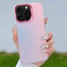 For iPhone 16 Pro Max Color Plating Discoloration PC Phone Case(Rose Red) - 1