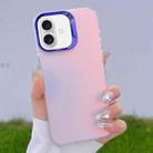 For iPhone 16 Plus Color Plating Discoloration PC Phone Case(Purple) - 1