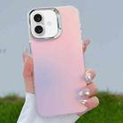 For iPhone 16 Color Plating Discoloration PC Phone Case(Silver) - 1