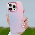 For iPhone 15 Pro Max Color Plating Discoloration PC Phone Case(Rose Red) - 1