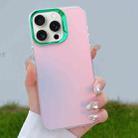 For iPhone 15 Pro Max Color Plating Discoloration PC Phone Case(Green) - 1